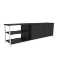 Comoda TV, Retricy, Primrose, 160x35.3x50.8 cm, PAL, Alb / Antracit