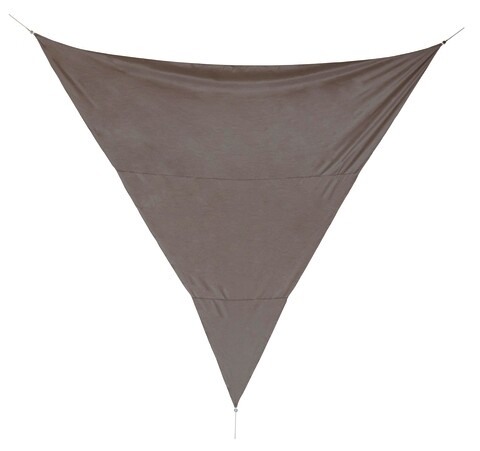 Parasolar triunghiular Sunshade, Bizzotto, 500 x 500 cm, poliester, grej Gradina