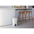 Cos de gunoi cu pedala, Brabantia, StepUp, 16 L, 29.6x22.3x41.1 cm, polipropilena, gri deschis