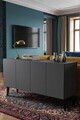 Consola, Hanah Home, Gumus 120, 120x79x32 cm, Antracit
