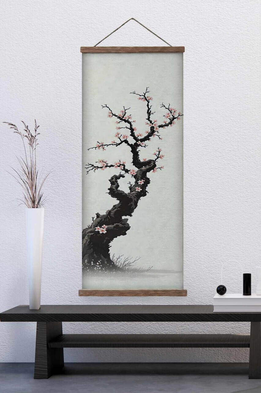 Tablou decorativ ARTJPNPSTRDK12 Lemn masiv Pictura pe canvas Multicolor