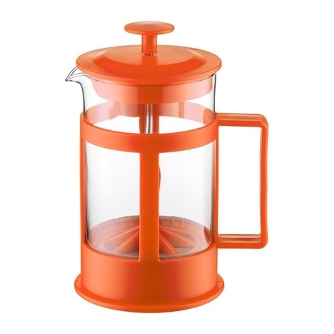 Filtru cafea Lungo, Domotti, 600 ml, sticla termorezistenta, portocaliu Domotti