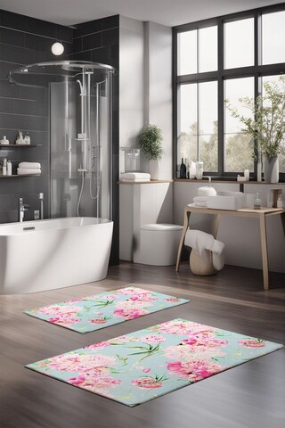 Set covorase de baie, Cartwright, CT-5256, Poliester, Multicolor