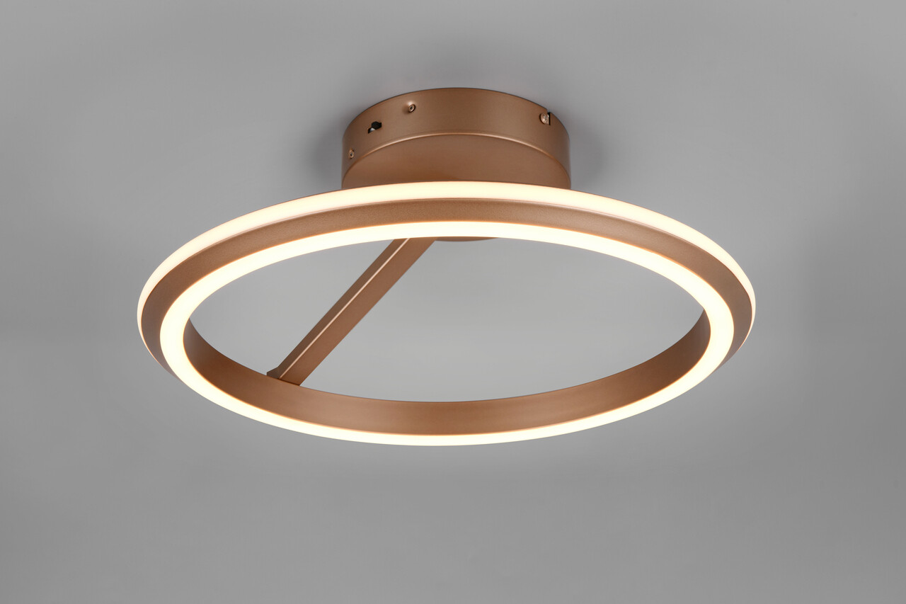 Plafoniera Amador, TRIO, 45x23 cm, 34W, 1x SMD, metal, aramiu - 2 | YEO