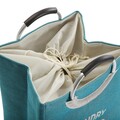 Cos de rufe cu manere Versa, 30x36x55 cm, poliester, albastru