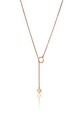 Set lantisor cu inel, Emily Westwood, Rose Gold Jillian, inox, auriu