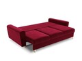 Canapea extensibila 3 locuri, Moghan, Micadoni Home, GL, 235x100x88 cm, catifea, rosu