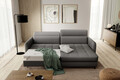 Coltar extensibil dreapta 3 locuri ELTAP, RT-06MAN, Gomsi, 228x165x100 cm, lemn/poliester, gri inchis