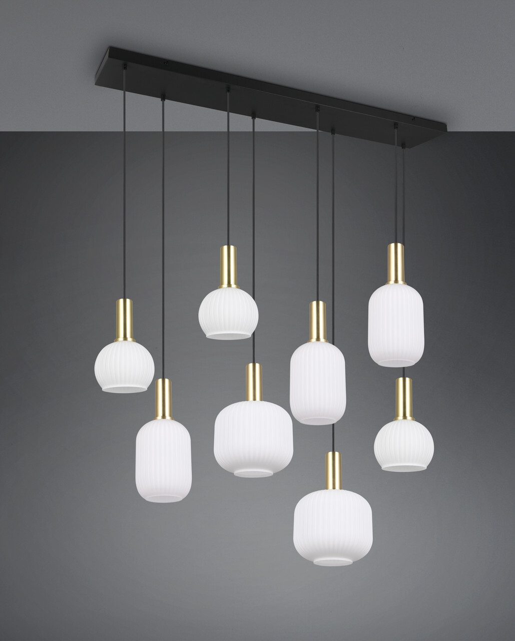 Lustra Diva, TRIO, 115x20x150 cm, 10W, 8x E27, metal, multicolor