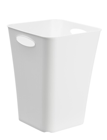 Cos depozitare living, rotho, 23 l, plastic, alb