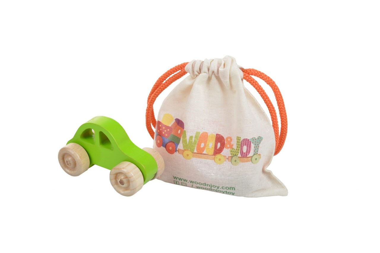 Jucarie pentru landou/carucior, Hanah Home, Car, 10x5x5 cm, Verde - view 2