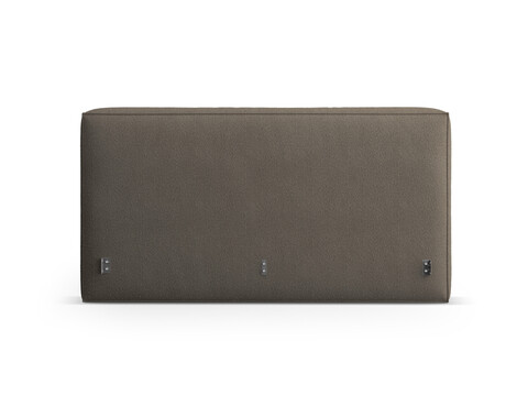 Tablie de pat 180 cm, Micadoni Home, Olivia-206, tesatura boucle, gri maroniu