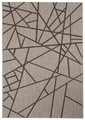 Covor Granada, Decorino, 80x150 cm, polipropilena, gri/negru