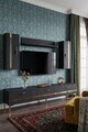 Comoda TV, Hanah Home, Ilay, 180x41x30 cm, Antracit / Aur
