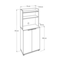 Dulap multifunctional, Adore, ADR-470-PP-1, 73x172x36 cm, PAL, Alb