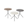 Set masute 3 piese, Tuvalle, Tuval 071, Maro / Antracit / Crem