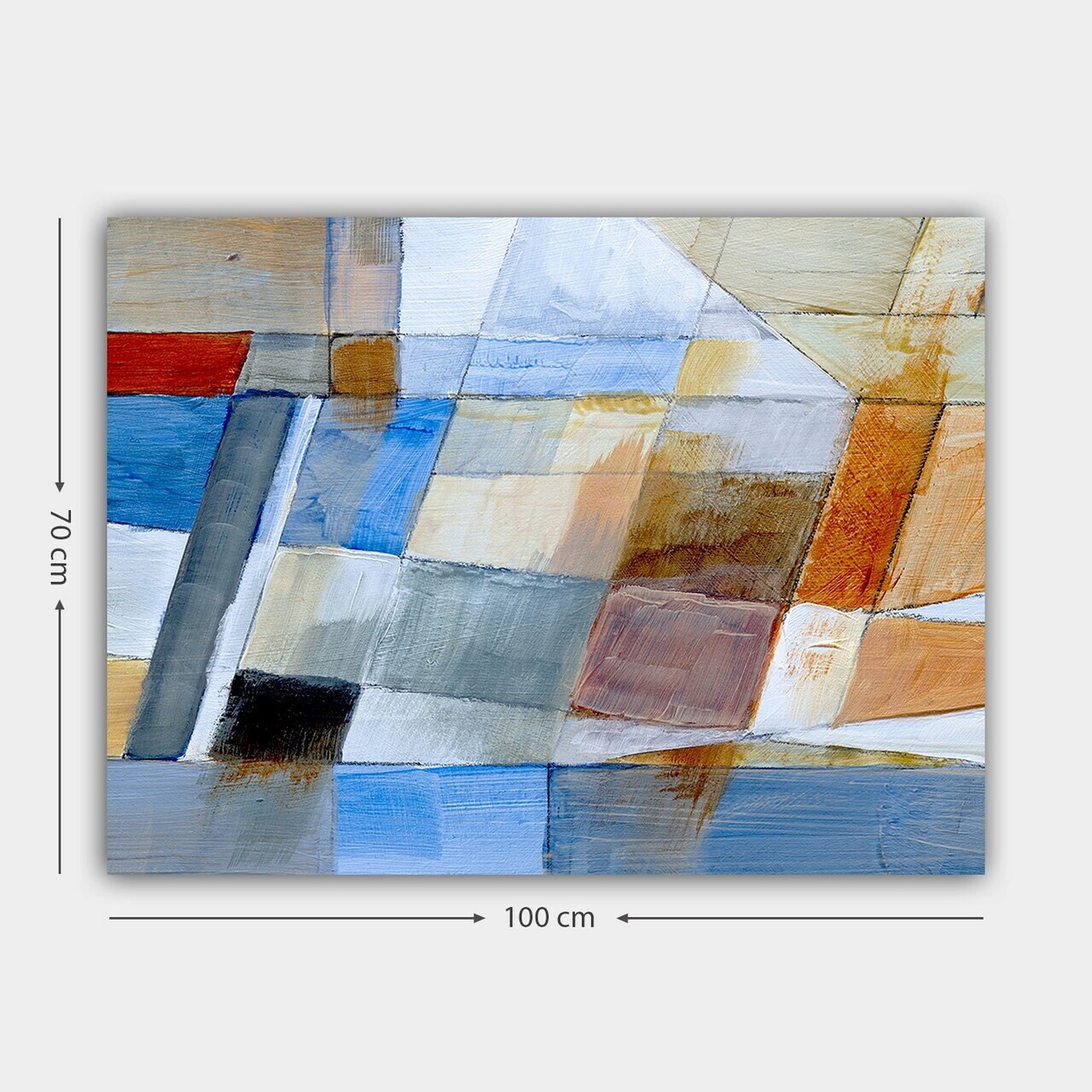 Tablou decorativ, 97239719_70100, Canvas, Rama din lemn (grosime 3 cm), Multicolor — imaginea 3
