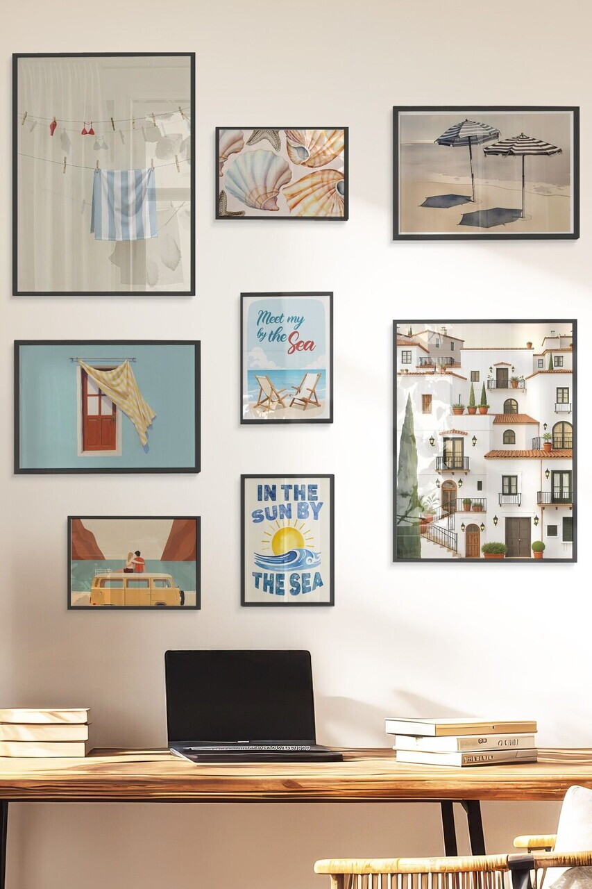 Tablou decorativ, Çgs-068-Black-Kck, Lemn masiv, Față: 100% PVC STICLĂ, Multicolor - view 3
