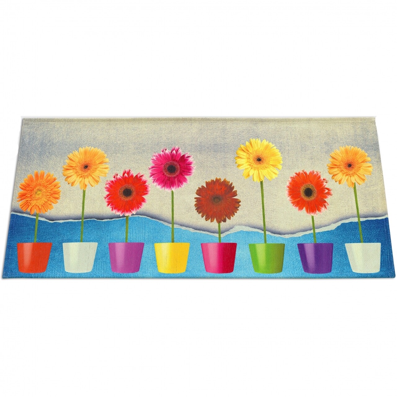 Covor Rezistent Webtappeti Flower Power 60 X 240 Cm, Multicolor