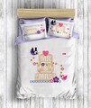 Lenjerie de pat dubla King Size, 4 piese, The Club Coton, Pasy, bumbac ranforce, 145 TC, multicolor