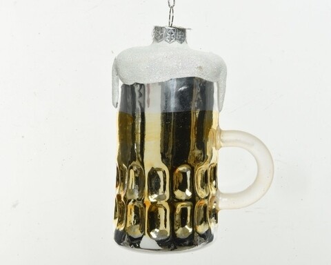Glob Beer glass shiny, Decoris, 8x5.5x11 cm, sticla, multicolor