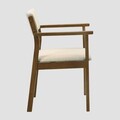 Set 2 scaune Pahkel, Homla, 62.5x56.5x84.5 cm, lemn/poliester/spuma, maro/bej