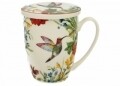 Cana cu infuzor Linnea, Duo, 320 ml, portelan, multicolor