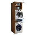 Dulap masina de spalat, Hanah Home, 1998, 67x240x66.8 cm, PAL MELAMINAT, Pin Atlantic / Alb