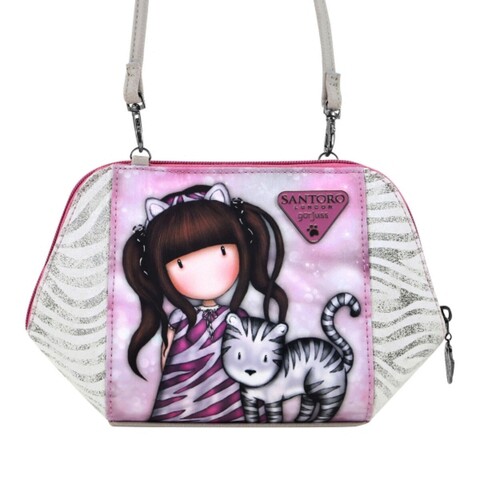 Geanta cu banduliera, gorjuss, ruby wild, 26 x 15.5 x 9.5 cm, poliester/poliuretan, multicolor
