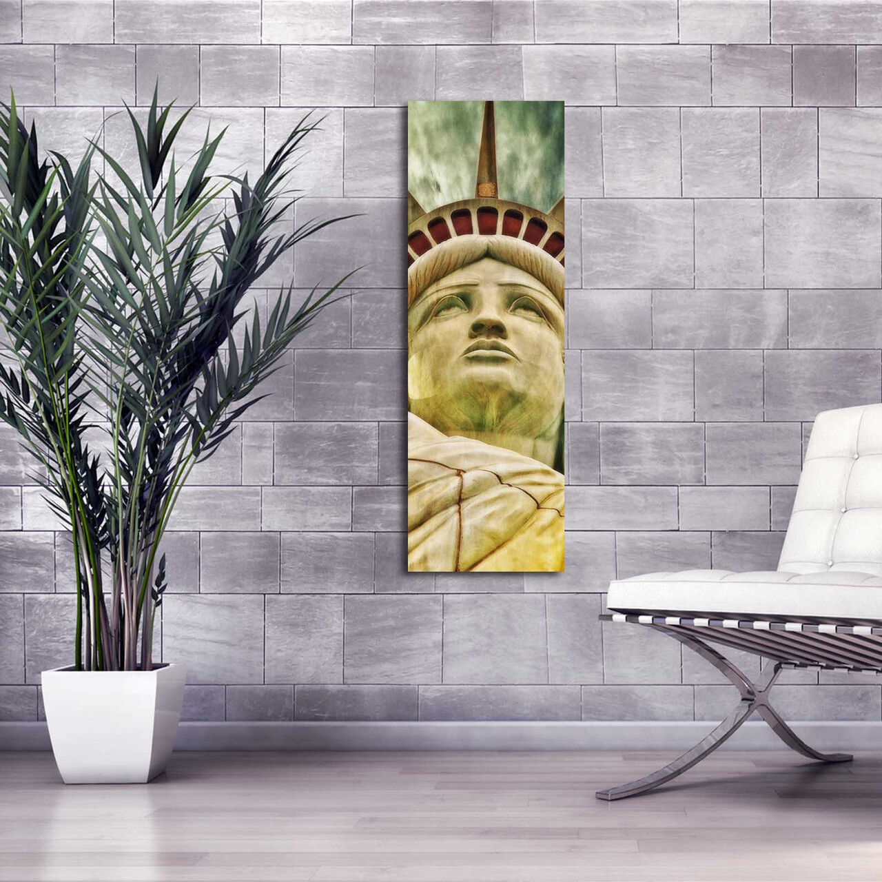 Tablou decorativ cu lumina LED, 3090İACT-66, 30 x 90 cm, Multicolor - view 4