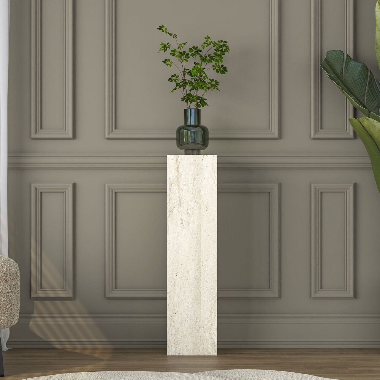Masuta, Hanah Home, AD107, 20x80x18.2 cm, PAL melaminat, Travertin - view 3
