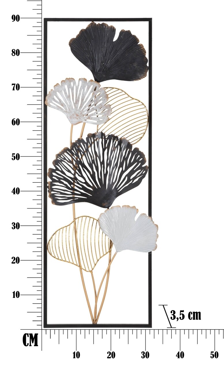 Decoratiune de perete 3D Ory A, Mauro Ferretti, 31x90 cm, fier, multicolor