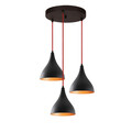 Lustra, Alby, 525NOR1649, Metal, Negru/Rosu