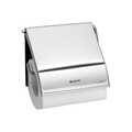 Suport hartie igienica, Brabantia, ReNew Matt, 13.2x1.7x12.3 cm, otel, argintiu