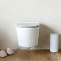 Suport role rezerva hartie igienica, Brabantia, MindSet, 15.1x13.7x30 cm, otel, Alb