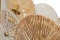 Lustra Osaka, Mauro Ferretti, 8 x E14, 20W, 100x23x28 cm, fier/sticla, auriu/maro/transparent