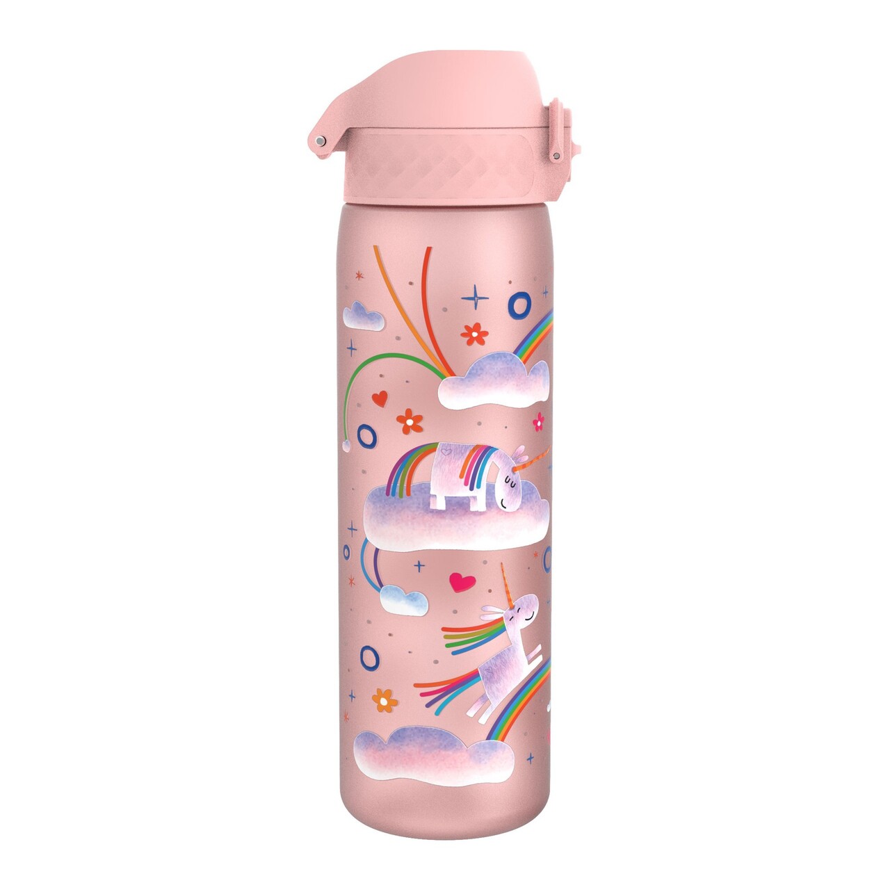 Sticla apa pentru copii Slim, recyclon, 500ml, Unicorn Rainbows - Ion8 - imagine 4