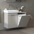 Dulap de baie cu chiuvetă, Hanah Home, Dubai Sepetli, 92.2x69.5x38.6 cm, PAL, Gresie