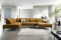 Coltar stanga 6 locuri ELTAP, LT-45LO, Bretan, 350x205x107 cm, lemn/poliester, mustar
