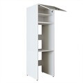 Dulap masina de spalat, Hanah Home, 2376, 67x231.2x65 cm, PAL MELAMINAT, Alb
