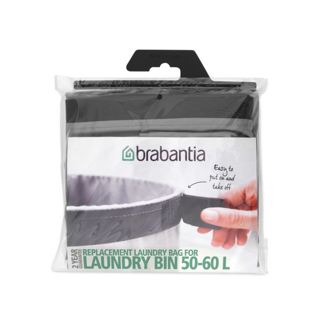Rezerva sac pentru cos de rufe, Brabantia, Grey, 50-60 L, 83.5x56x3.8 cm, textile, gri - 1 | YEO
