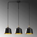 Lustra, Opviq, 892OPV1589, Fier, Negru