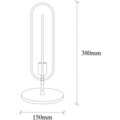 Lampa de masa, Tatum, 584TTM1701, Metal, Negru