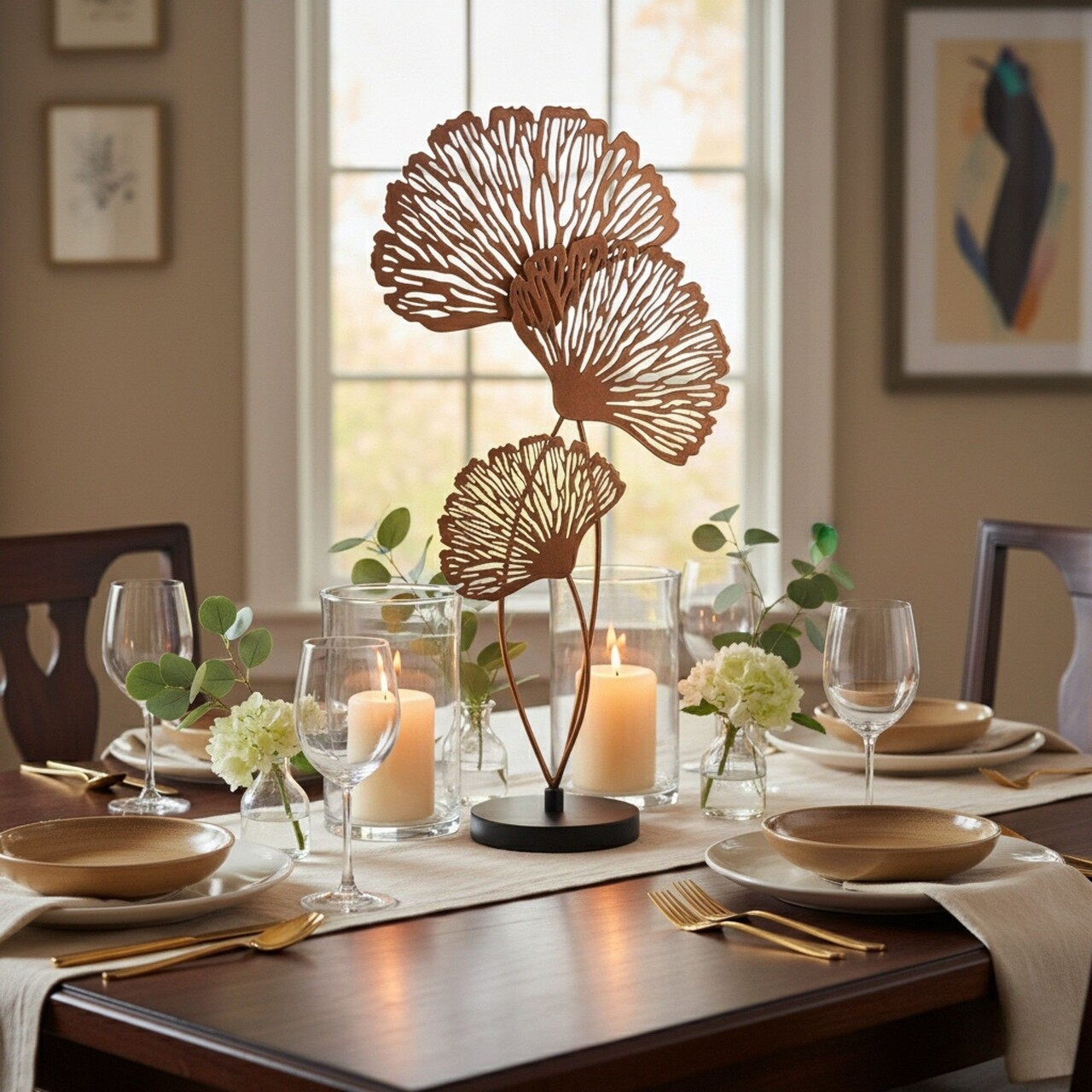 Decoratiune, Dm-001-A, 59x30x13 cm, Cupru/Negru - imagine 3