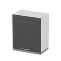 Dulap pentru bucatarie, Hanah Home, Minar, 60x60x37 cm, Alb / Antracit