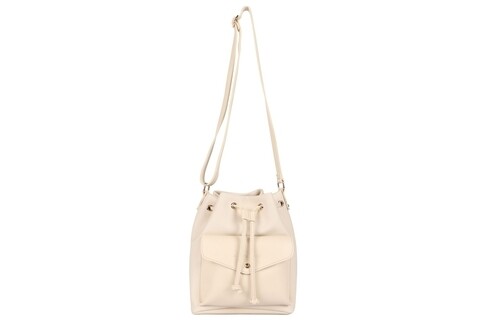 Geanta Beverly Hills Polo Club, 1101, piele ecologica, crem