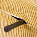 Canapea 1 loc Solace, Homla, 91x83x84 cm, MDF/catifea, mustar