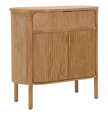 Bufet inferior Gothenburg, Mauro Ferretti, 81x46x82 cm, lemn de brad/MDF/fier, maro