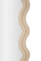 Oglinda decorativa Emily, Mauro Ferretti, 60x160 cm, MDF/rama acoperita cu catifea, crem
