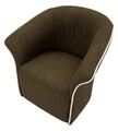 Fotoliu rotativ Siena Green Swivel, Mauro Ferretti, 83.5x66x80 cm, fier/poliester, verde